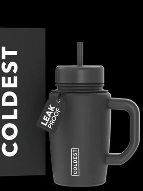 COLDEST 15oz Limitless Ultra V8 Stainless Steel Insulated tumbler Stealth Black